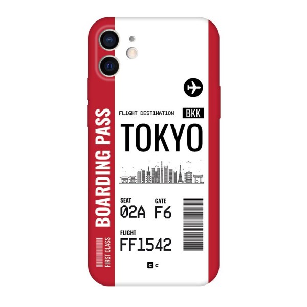 Tokyo Boarding Pass Back Case for iPhone 12 Pro